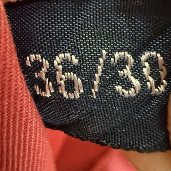 Vintage Polo Ralph Lauren Pleated Chinos Mens 36/28 Salmon 100% Cotton Trousers - Picture 11 of 12